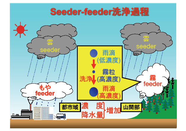 Seeder-feeder洗浄過程＊＊＊雲・霧・もや